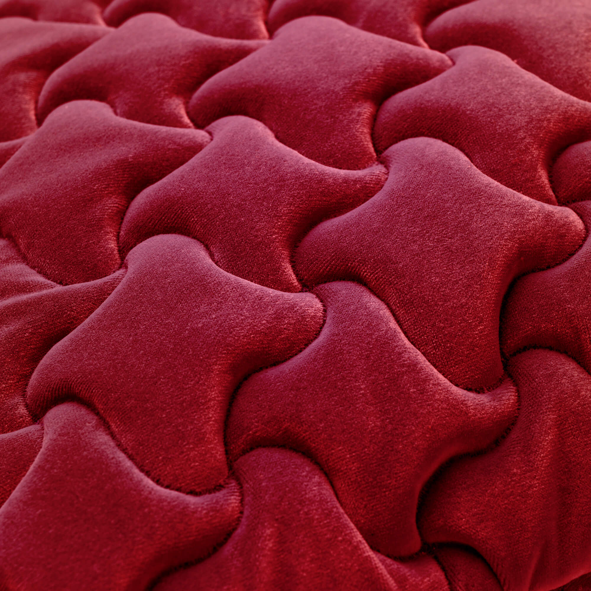 AMELIE | Coussin | 45x45 cm Merlot | Rouge | Hoii | Avec un rembourrage luxueux