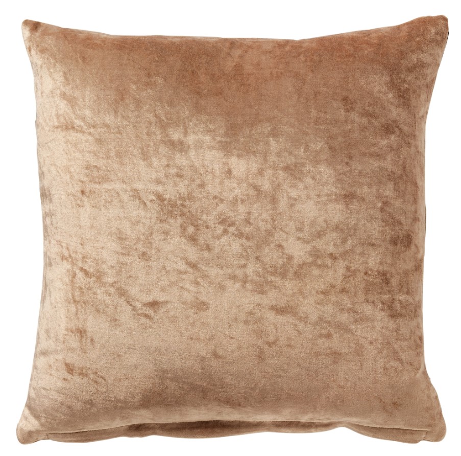 BELLONA | Coussin | 45x45 cm Semolina | Beige | Velours | Hoii | Avec un rembourrage luxueux