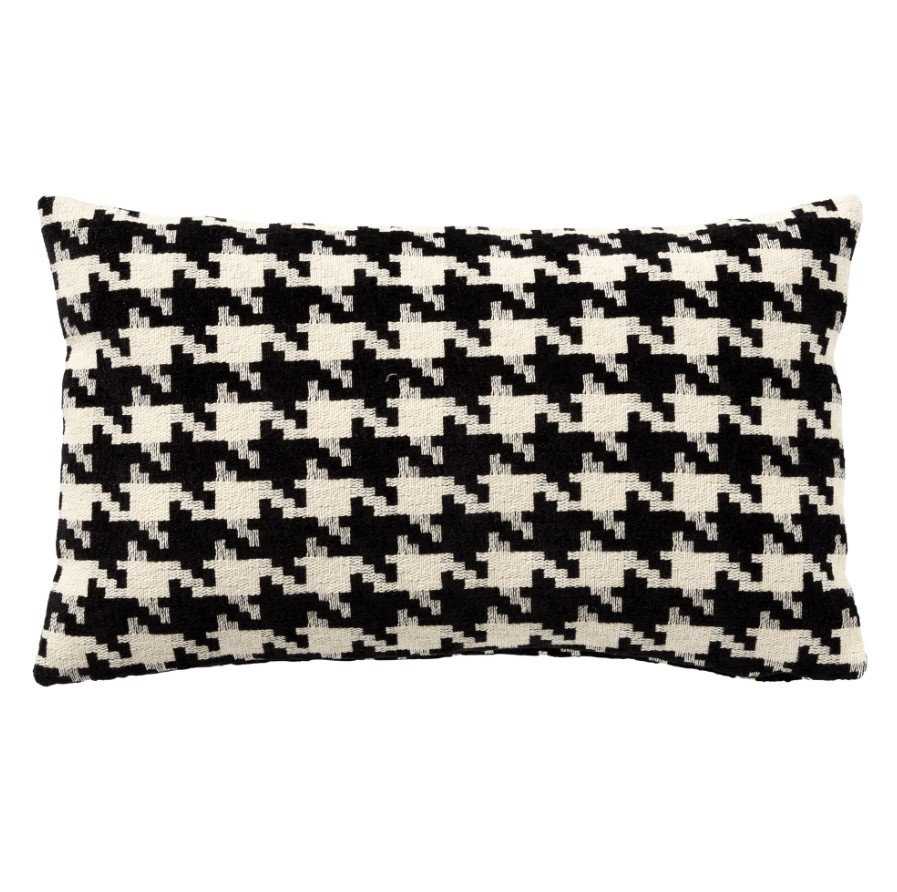 CHARLOTTE | Coussin | 30x50 cm Raven | Noir | Hoii | Avec un rembourrage luxueux