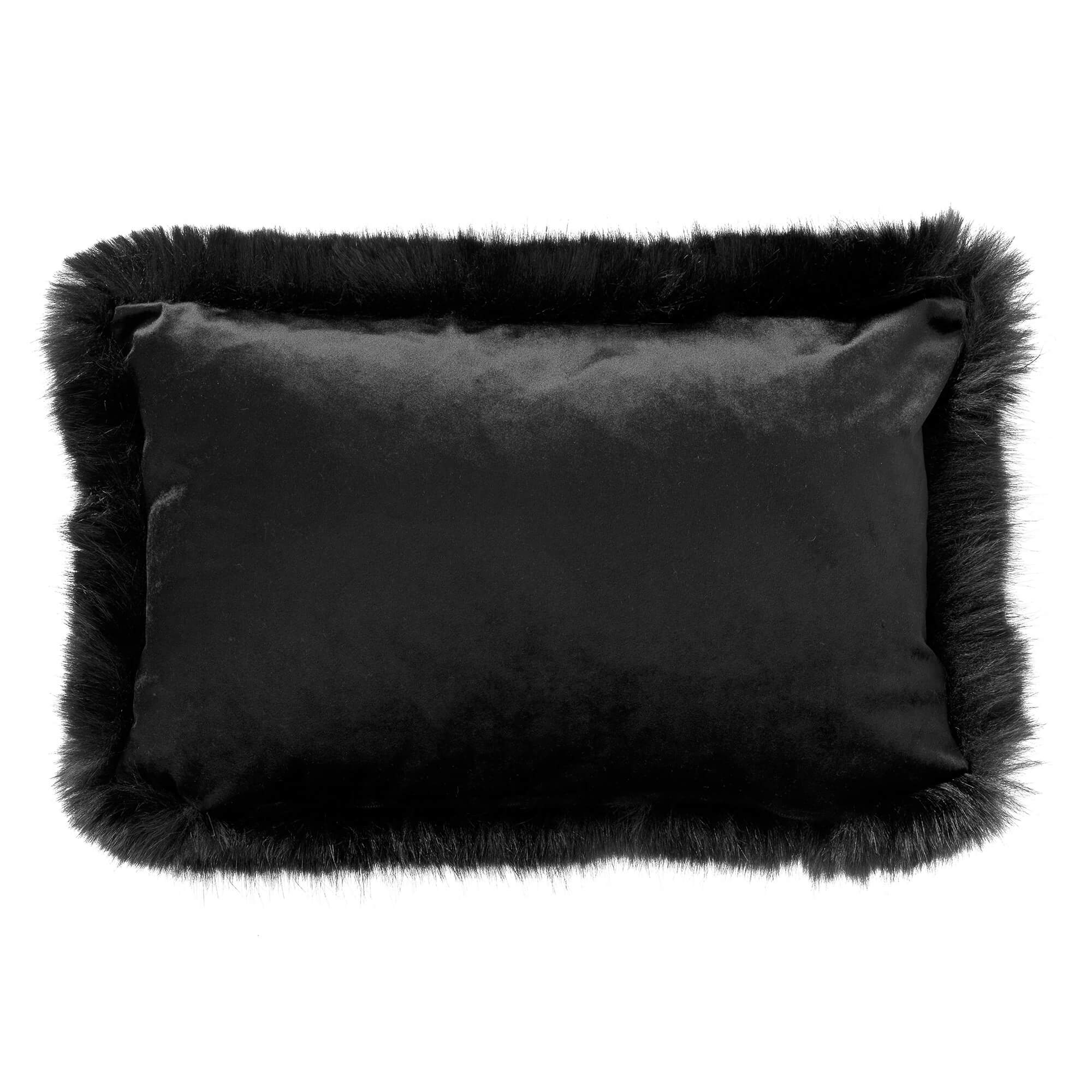 JULIA | Coussin 30x50 cm | Raven | Noir | Hoii | Avec coussin intérieur de luxe