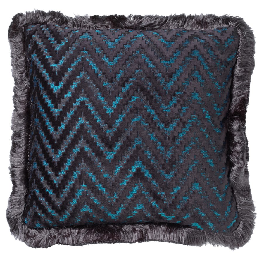 BERNARD | Coussin | 45x45 cm Insignia Blue | Bleu | Hoii | Avec un rembourrage luxueux