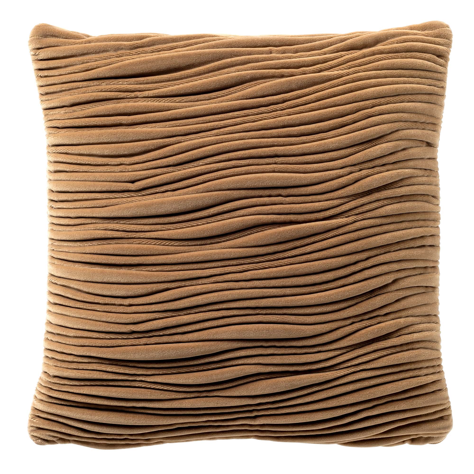 DAVIDE | Cushion | 43x43 cm | Natural | Brown | Hoii | With luxury inner cushion